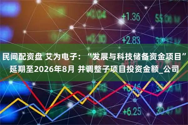 民间配资盘 艾为电子：“发展与科技储备资金项目”延期至2026年8月 并调整子项目投资金额_公司